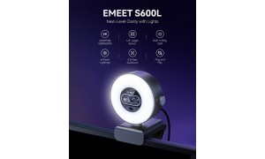 EMEET S600L: новая веб-камера для профессиональной съёмки в формате 4K